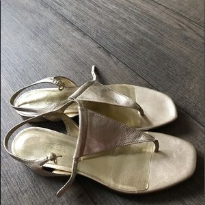 Gold sandals